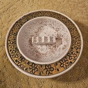 mid-century modern ceramic ashtray or nut dish.